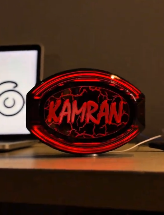 Customized Name Backlight New Style Most Selling 2026 اپنی مرضی کا نام لکھوائیں