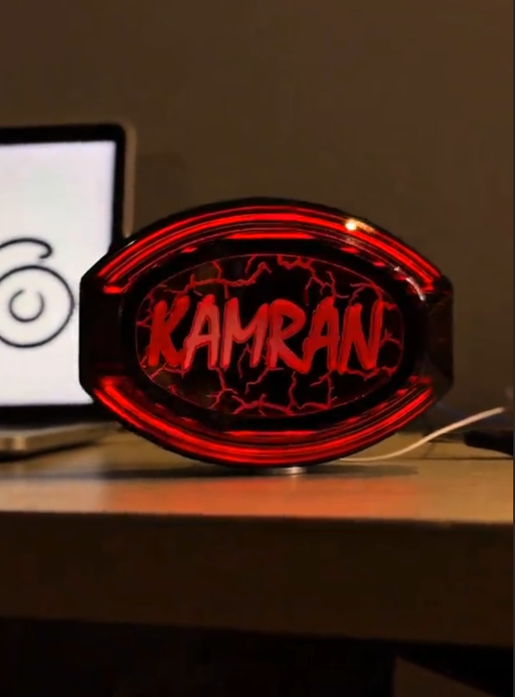 Customized Name Backlight New Style Most Selling 2026 اپنی مرضی کا نام لکھوائیں