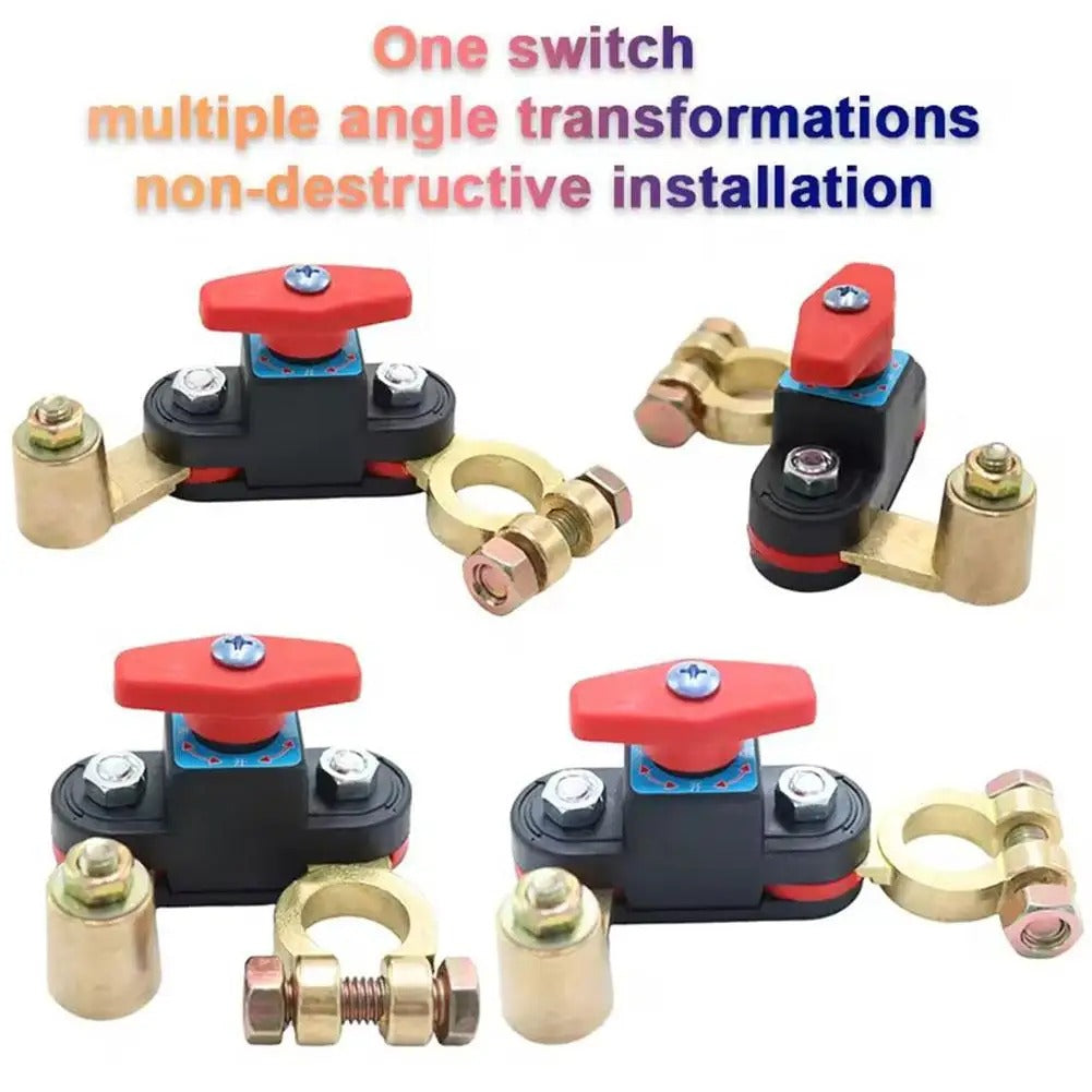 Universal Car Battery Disconnect Switch with Pure Copper Terminal – Safe Power Cut-Off for Vehicles