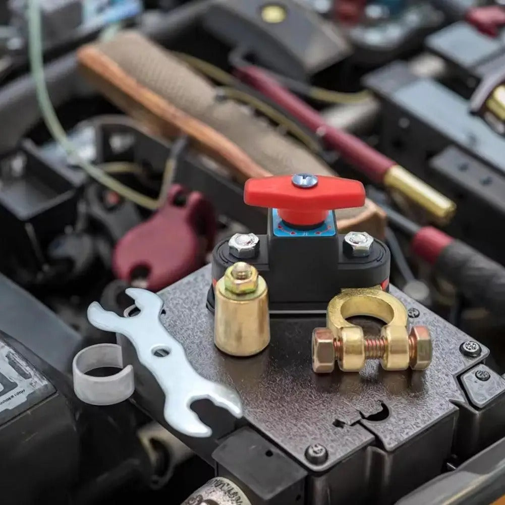 Universal Car Battery Disconnect Switch with Pure Copper Terminal – Safe Power Cut-Off for Vehicles